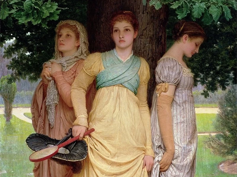 1839-Charles Edward Perugini - Un acquazzone estivo